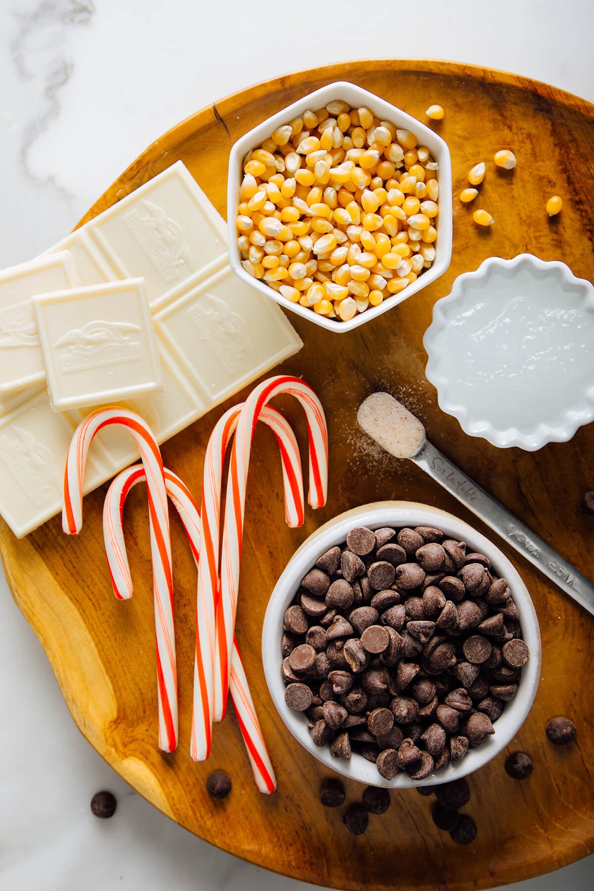 peppermint bark popcorn ingredients