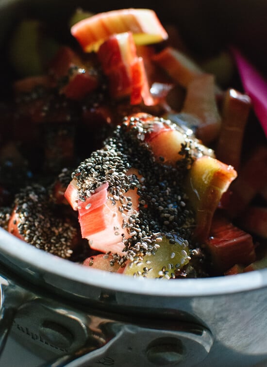Rhubarb jam with chia seeds recipe - cookieandkate.com