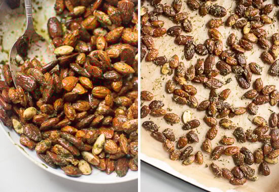 how to make pesto almonds