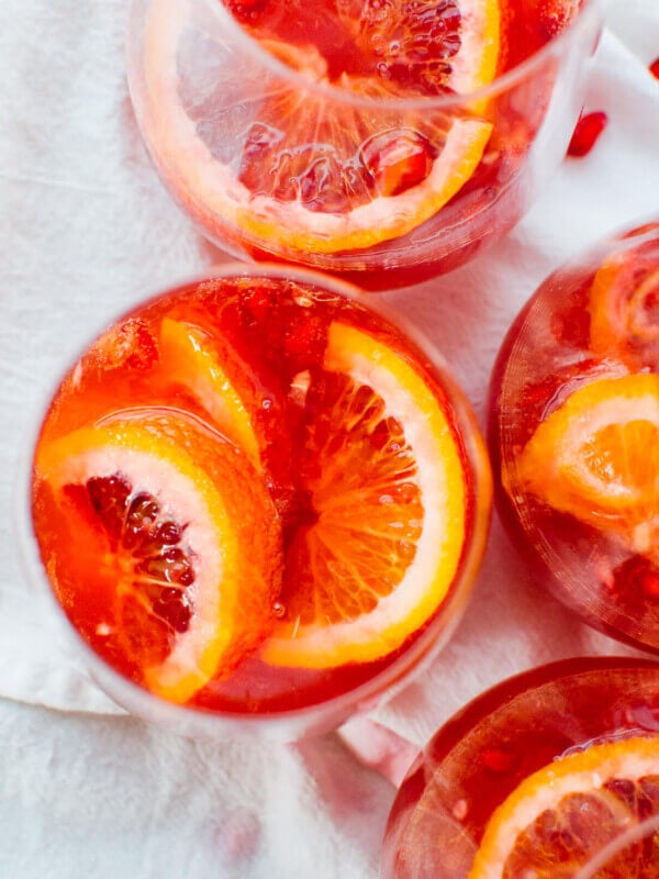 blood orange pomegranate-sparkling sangria recipe