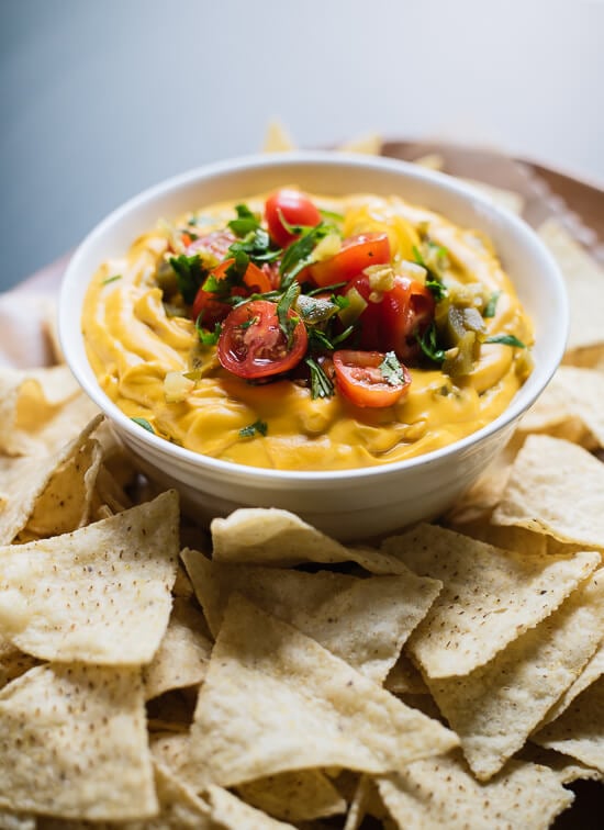 Vegan queso dip - cookieandkate.com
