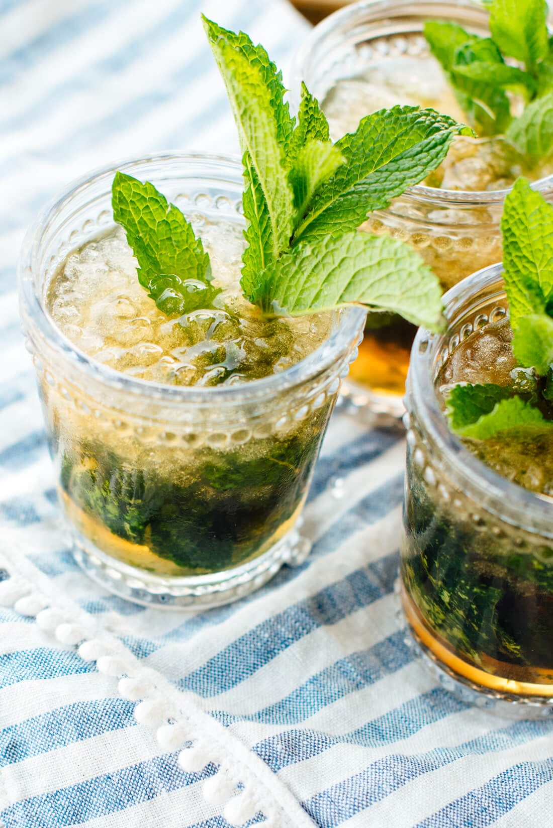 maple mint julep cocktail