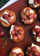 Simple roasted grape crostini recipe