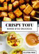 crispy baked tofu recipe pin
