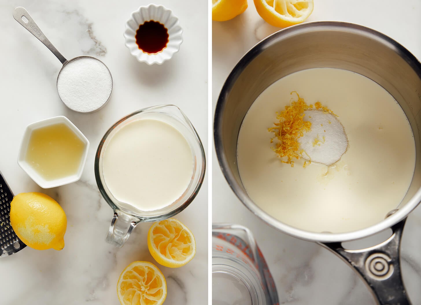 lemon posset. ingredients