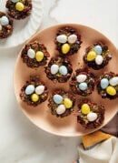 chocolate Easter egg nests